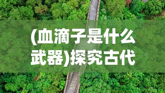 (血滴子是什么武器)探究古代武器：血滴子的含义、起源与使用